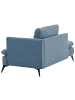 Beliani Chaiselongue SIEVOZ in Blau/Schwarz - (W) 155 x (H) 84 x (L) 85 cm