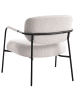 Beliani Sessel AUSVIKA in Beige/Schwarz - (W) 70 x (H) 7 x (L) 71 cm