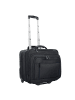 Dermata 2-Rollen Businesstrolley 42  cm Laptopfach in schwarz