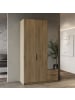 CALICOSY Kleiderschrank GHOST in Chene - (W) 119,4  x (H) 203  x (L) 51,1 cm
