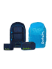 Satch Schulrucksack-Set PACK "Blue Tech" 4-teilig in Blau