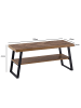 FineBuy Sitzbänk in Braun / MDF / 100x40x41
