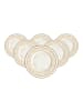 Villeroy & Boch 6er Set Frühstücksteller Ivoire ø 22,7 cm in weiß-gold