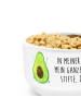 Mr. & Mrs. Panda Müslischale Avocado Glücklich mit Spruch in Weiß