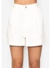 SASSYCLASSY Weite High Waist Jeans Shorts in Offwhite