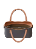 Kmisso Henkeltasche in Blu/Cuoio
