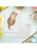 Mr. & Mrs. Panda Postkarte Technischer Zeichner Herz ohne Spruch in Weiß