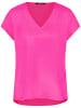 TAIFUN Bluse Kurzarm in Magenta