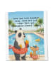Mr. & Mrs. Panda Stoffbeutel Panda Schwimmbad Pommes Design mit ... in Weiß