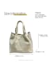 Florence Florence Handtasche, Umhängetasche Leder beige ca. 31cm