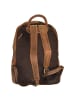 Greenburry Vintage Retro Rucksack Leder 42 cm Laptopfach in braun