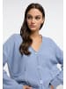 VINAJA Women Strickjacke Mit Knöpfen in Blau