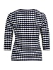 Betty Barclay Basic Shirt mit Rundhalsausschnitt in Dunkelblau/Weiß