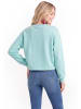 IZIA Women Sweatshirt in Aqua