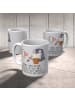 Mr. & Mrs. Panda Kaffeetasse Pinguin Opa Blumen pflanzen mit Spruch in Grau Pastell