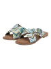 Lazamani Pantoletten Blau/Multi