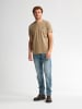 Petrol Industries T-Shirt mit Logo Windward in Braun
