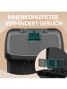 SONGMICS Mülleimer Powe in Schwarz - (B)38 x (H)77 x (T)40.4 cm - 68 L