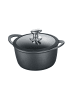 Berndes Kochtopf mit Glasdeckel aus Aluminium - Vienna in schwarz