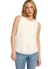Zero  Blusentop mit Rundhalsausschnitt in Offwhite