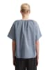 Marc O'Polo Kurzarm-Bluse relaxed in Medium Blue Melange