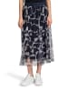 BETTY & CO Midirock mit Print in Dark Blue/Nature