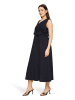 Betty Barclay Midikleid mit V-Ausschnitt in dunkelblau