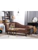 Beliani Chaiselongue LATTES in Braun - (W) 188 x (H) 87 x (L) 59 cm linksseitig