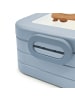 Mr. & Mrs. Panda MEPAL Bentobox Hund Keks Design mit Spruch in Blau Pastell
