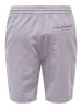 Only&Sons Leichte Stoff Shorts Bermuda Hose ONSLINUS in Hellgrau