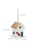 relaxdays Deko Vogelhaus in Bunt - (B)18 x (H)23,5 x (T)18 cm