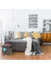 relaxdays Sitzhocker in Grau - (B)38x (H)40 x (T)38 cm
