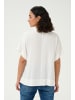 Kaffe Kurzarm-Bluse KAmilia Loose fit in Chalk