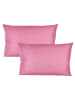 JACK 2er Set Outdoor Kissenhülle 30x50cm Uni in Weinrose