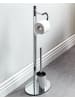 Beliani Toilettenbürste SARTO in Silber - (W) 28 x (H) 78 x (L) 20 cm