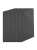 relaxdays 14 x Doppelstegplatten in Anthrazit - 6 mm