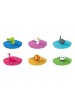LEONARDO 6er Set Kinderbecher-Deckel Bambini in Bunt