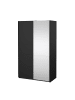 ebuy24 Schiebetürenschrank Como (2-türig) Schwarz 119 x 67 cm