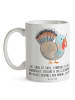 Mr. & Mrs. Panda Kaffeetasse Thanksgiving Truthahn mit Spruch in Weiß