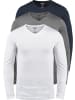 !SOLID Langarmshirt SDBasil in Weiß/Grau/Blau