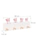 relaxdays Kindergarderobe in Grau/ Braun - (B)40 x (H)20 x (T)5,5 cm