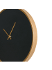 Beliani Wanduhr LUCENS in Schwarz/Gold - (W) 40 x (H) 40 x (L) 5 cm