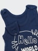TupTam Baby Strampler mit Aufdruck Spruch 5er Pack in blau/weiß