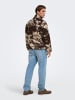 ONLY & SONS Fleecejacke in Coffee Bean