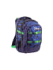 2Be Schulrucksack 66321 in Navy with Print