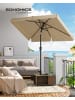 SONGMICS Sonnenschirm Sheld in Taupe - (B)200 x (H)250 x (T)300 cm