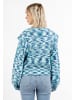 myMo Damen Strickpullover in Blau Mehrfarbig