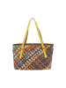 IZIA Women Tote Bag in Green Multicolor
