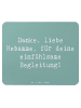 Mr. & Mrs. Panda Mousepad Spruch Liebe Hebamme mit Spruch in Meeresbrise