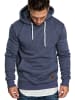 REPUBLIX Kapuzenpullover GRIFFIN in Blau Melange